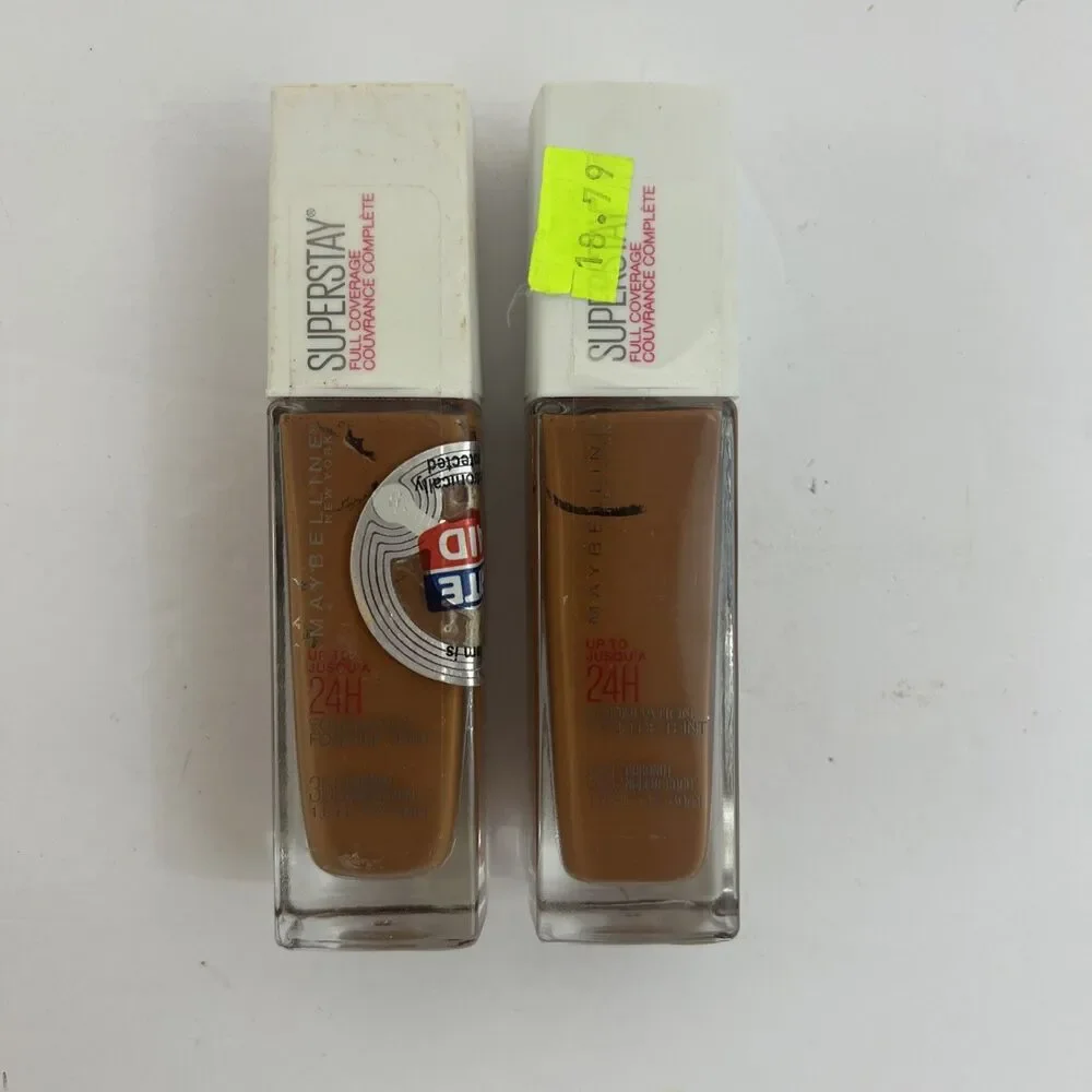 2x Maybelline SuperStay Foundation 24HR Full Coverage #355 Coconut READ